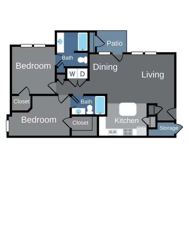 The 1061 1234 floor plan